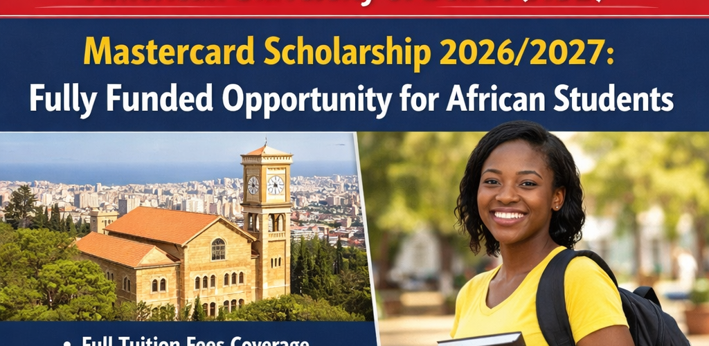 American University of Beirut (AUB) Mastercard Scholarship 2026/2027: Fully Funded Opportunity for African Students